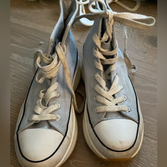 Winnona Flatform High-Top Sneakers Pale Blue size 8.5 - Picture 4 of 4